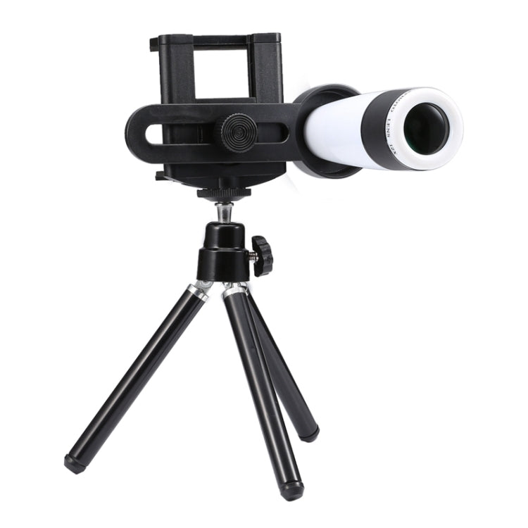 Universal 12x Zoom Optical Telescope Telephoto Camera Lens Kit, Suitable for Width as 5.5cm-8.5cm Mobile Phone