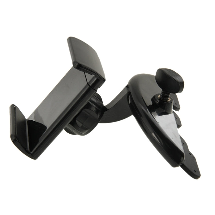 2 in 1 360 Degrees Rotating Car Mobile Phone Holder Install on Vehicle CD Player Disk Slot Tablet Holder Stand Mount, For iPhone, Galaxy, Sony, Lenovo, HTC, Huawei, and other Smartphones and 7.0 inch Tablet(Black)