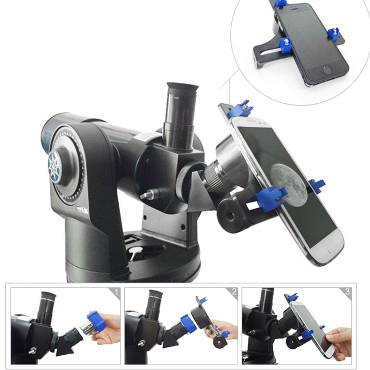 HY008 Universal Microscope & Telescope Phone Frame Bracket, For iPhone, Galaxy, Sony, Lenovo, HTC, Huawei, Google, LG, Xiaomi and other Smartphones