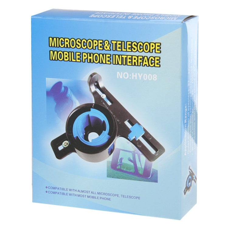 HY008 Universal Microscope & Telescope Phone Frame Bracket, For iPhone, Galaxy, Sony, Lenovo, HTC, Huawei, Google, LG, Xiaomi and other Smartphones