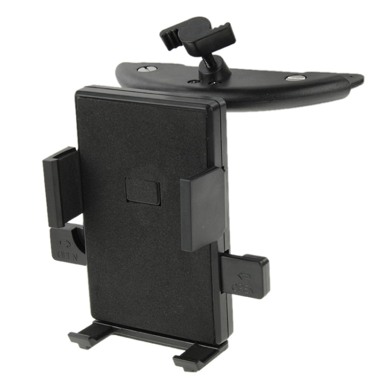 360 Degrees Rotating Car Mobile Phone Holder Install on Vehicle CD Player Disk Slot Stand Mount, For iPhone, Galaxy, Sony, Lenovo, HTC, Huawei, and other Smartphones