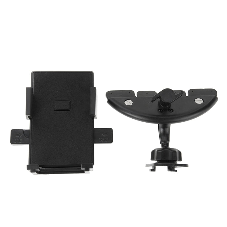 360 Degrees Rotating Car Mobile Phone Holder Install on Vehicle CD Player Disk Slot Stand Mount, For iPhone, Galaxy, Sony, Lenovo, HTC, Huawei, and other Smartphones