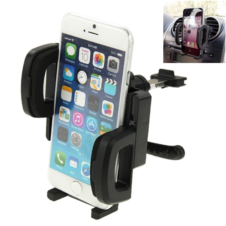 360 Degrees Rotating Air Vent Car Holder Mount, Clip Size: 55mm-112mm , For iPhone, Galaxy, Sony, Lenovo, HTC, Huawei, and other Smartphones