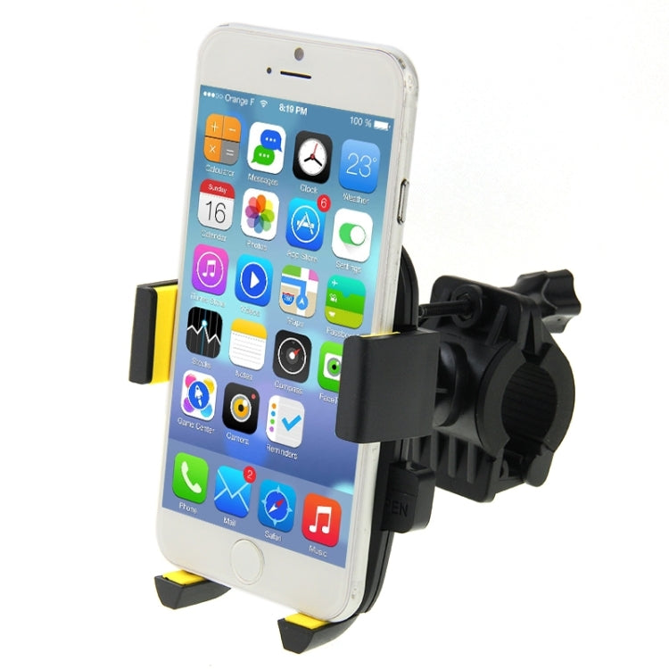 360 Degree Rotation Bicycle Phone Holder for iPhone 6 / iPhone 5 & 5C & 5S / iPhone 4 & 4S, Clip Size: 45mm-72mm