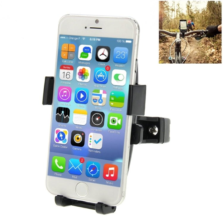 360 Degree Rotation Bicycle Phone Holder for iPhone 6 & Plus / iPhone 5 & 5C & 5S / iPhone 4 & 4S, Clip Size: 50mm-75mm