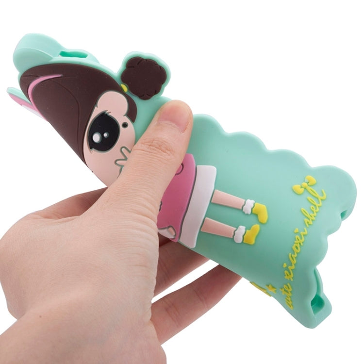 3D Style Cartoon Cute Xiaoxi Pattern Silicone Case for iPhone 6(Baby Blue)