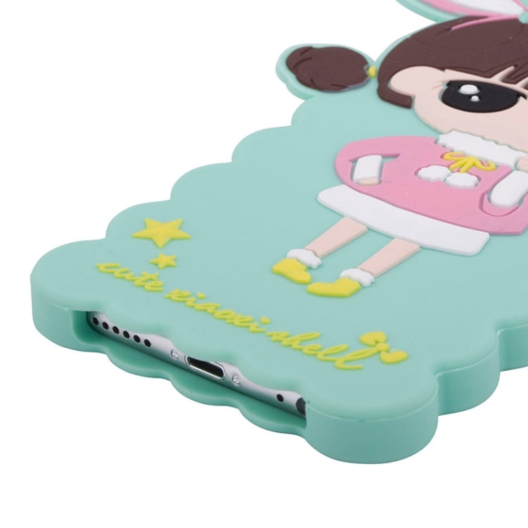 3D Style Cartoon Cute Xiaoxi Pattern Silicone Case for iPhone 6(Baby Blue)
