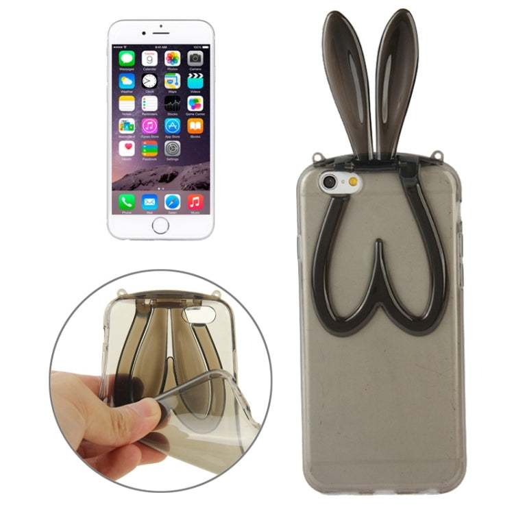 3D Folding Rabbit Ear Pattern TPU Protective Case for iPhone 6 & 6S