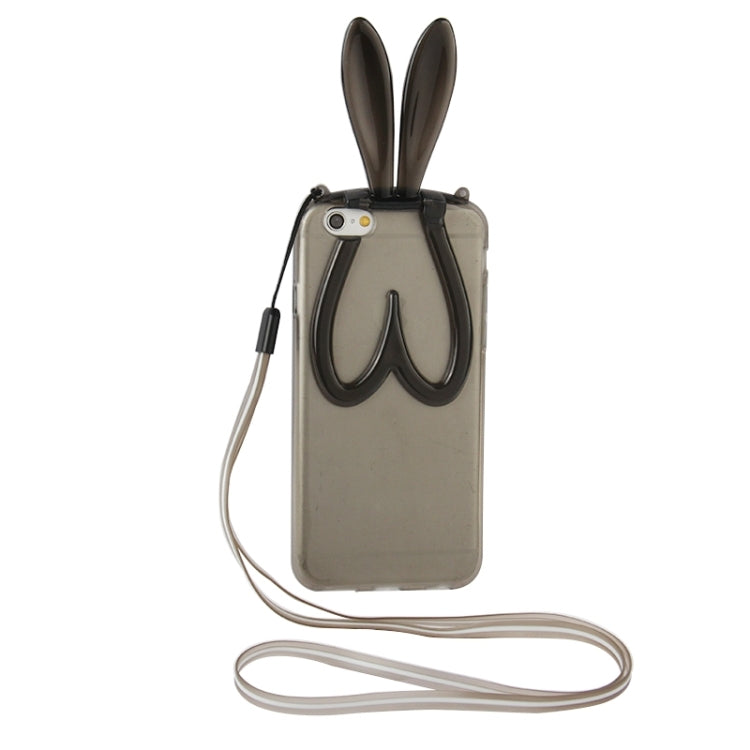 3D Folding Rabbit Ear Pattern TPU Protective Case for iPhone 6 & 6S