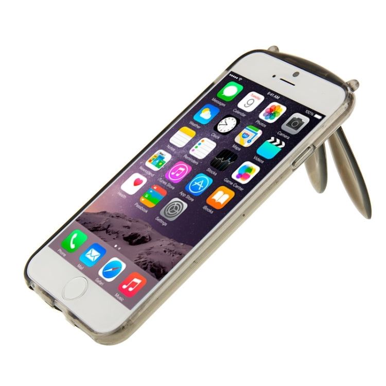 3D Folding Rabbit Ear Pattern TPU Protective Case for iPhone 6 & 6S