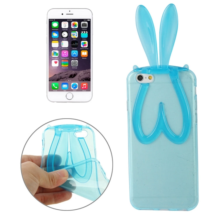 3D Folding Rabbit Ear Pattern TPU Protective Case for iPhone 6 & 6S