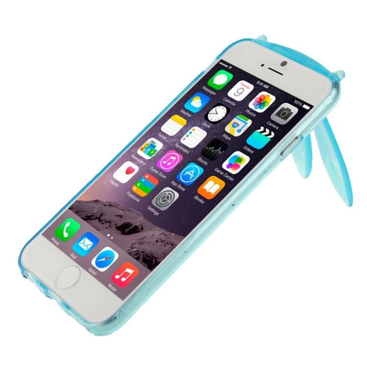 3D Folding Rabbit Ear Pattern TPU Protective Case for iPhone 6 & 6S