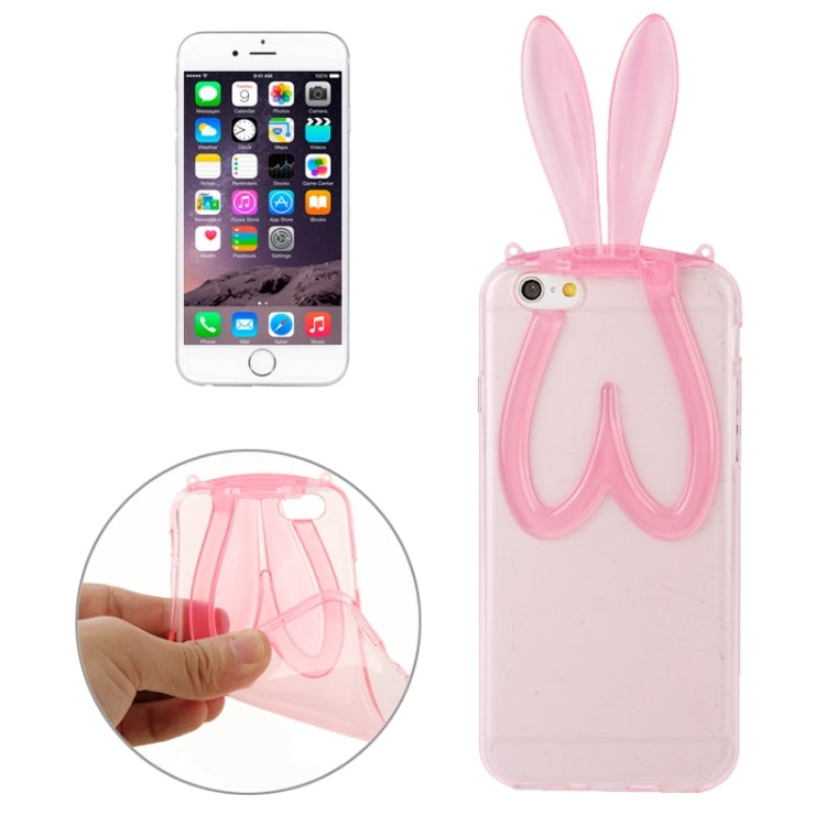 3D Folding Rabbit Ear Pattern TPU Protective Case for iPhone 6 & 6S