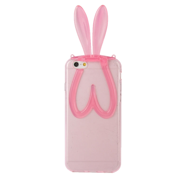 3D Folding Rabbit Ear Pattern TPU Protective Case for iPhone 6 & 6S