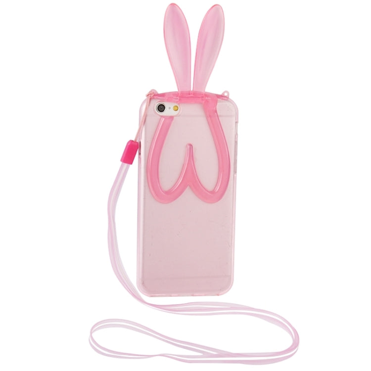 3D Folding Rabbit Ear Pattern TPU Protective Case for iPhone 6 & 6S
