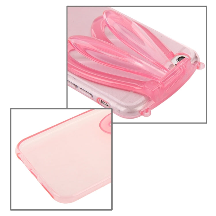 3D Folding Rabbit Ear Pattern TPU Protective Case for iPhone 6 & 6S