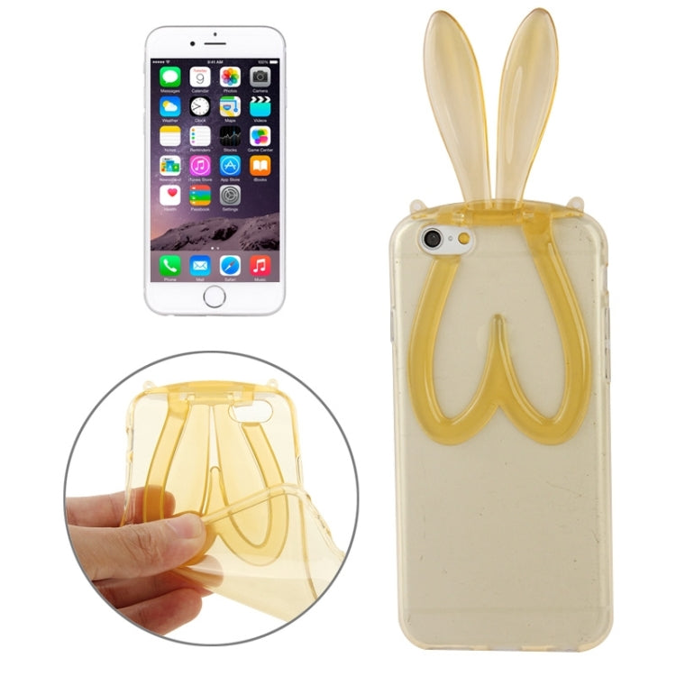 3D Folding Rabbit Ear Pattern TPU Protective Case for iPhone 6 & 6S