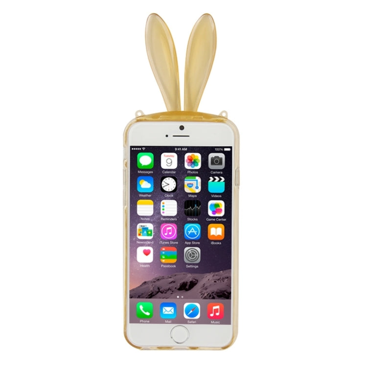 3D Folding Rabbit Ear Pattern TPU Protective Case for iPhone 6 & 6S