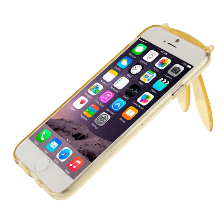 3D Folding Rabbit Ear Pattern TPU Protective Case for iPhone 6 & 6S