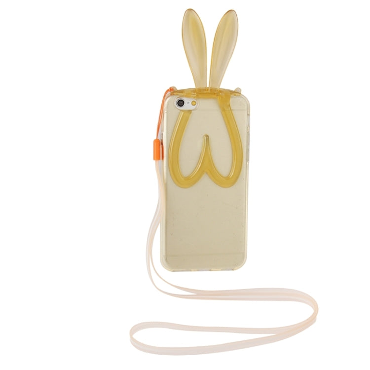 3D Folding Rabbit Ear Pattern TPU Protective Case for iPhone 6 & 6S
