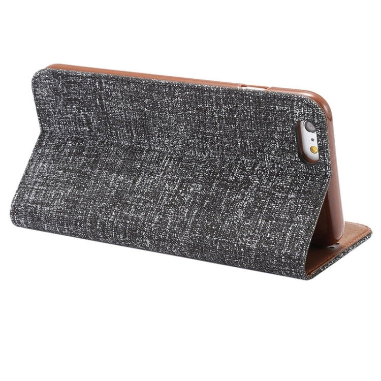 Oxford Cloth Surface Magnetic Horizontal Flip PU Leather Case with Holder & Card Slot for iPhone 6 & 6S