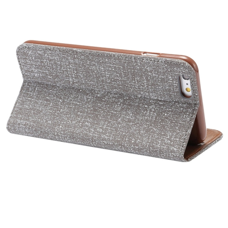 Oxford Cloth Surface Magnetic Horizontal Flip PU Leather Case with Holder & Card Slot for iPhone 6 & 6S