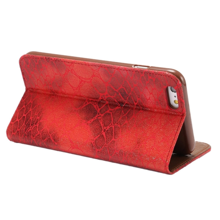 Stone Texture Magnetic Horizontal Flip PU Leather Case with Holder & Card Slot for iPhone 6 & 6S