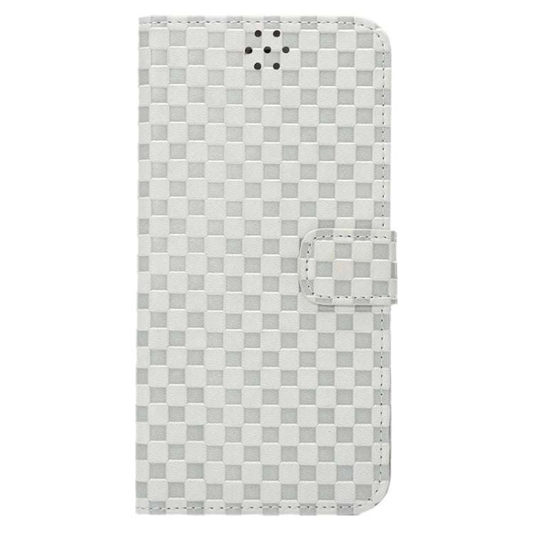Embossing Grid Texture Horizontal Flip PU Leather Case with Holder & Card Slots for iPhone 6 & 6S