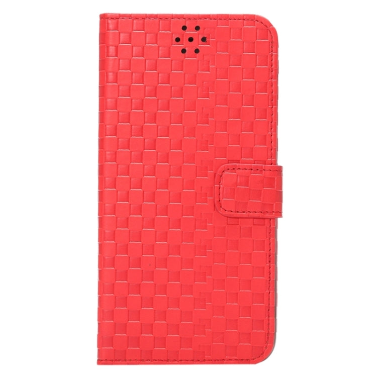 Embossing Grid Texture Horizontal Flip PU Leather Case with Holder & Card Slots for iPhone 6 & 6S