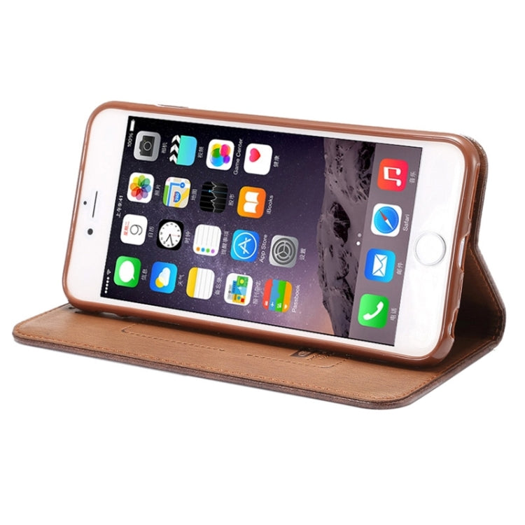 Crazy Horse Texture Magnetic Horizontal Flip Leather Case with Holder & Card Slot for iPhone 6 & 6S