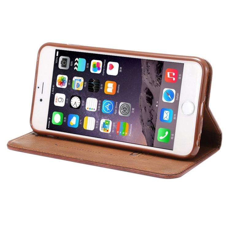 Crazy Horse Texture Magnetic Horizontal Flip Leather Case with Holder & Card Slot for iPhone 6 & 6S