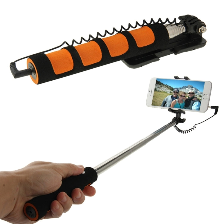 Go Shot Portable Selfie Stick Monopod Extendable Handheld Holder for iPhone 6 & 6S and Other Smartphones, Length:12-37cm