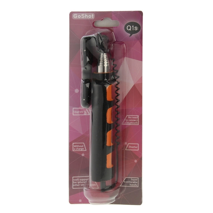 Go Shot Portable Selfie Stick Monopod Extendable Handheld Holder for iPhone 6 & 6S and Other Smartphones, Length:12-37cm