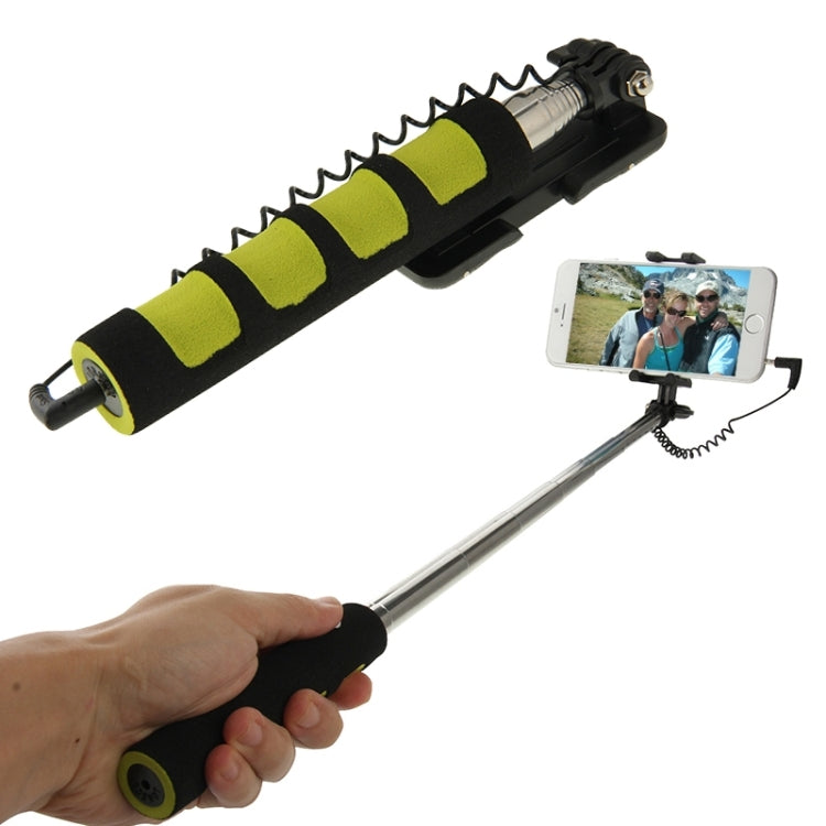 Go Shot Portable Selfie Stick Monopod Extendable Handheld Holder for iPhone 6 & 6S and Other Smartphones, Length:12-37cm