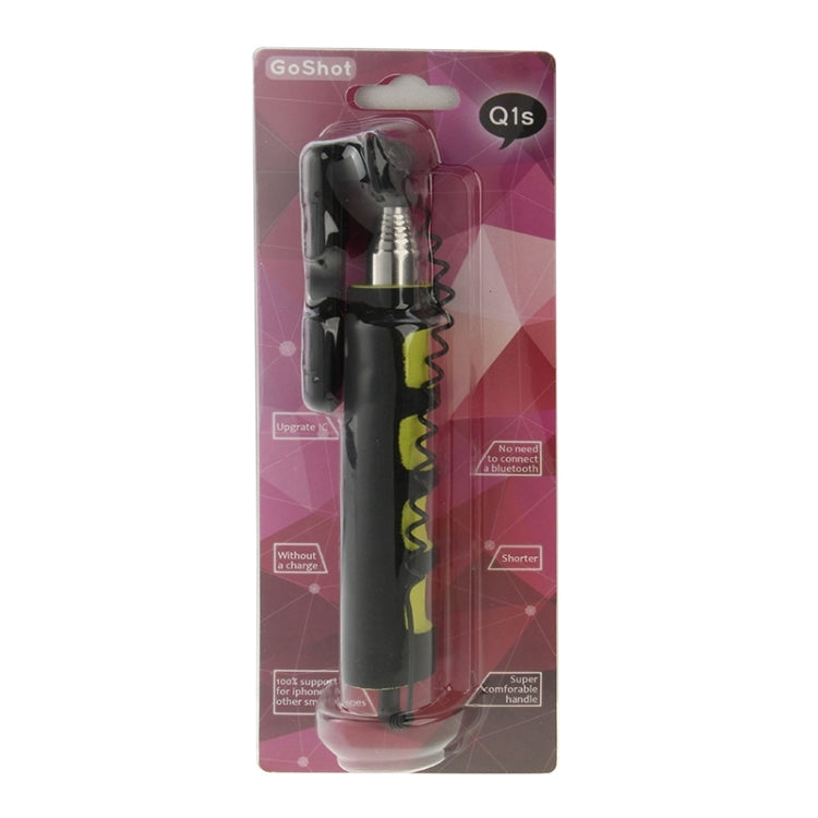 Go Shot Portable Selfie Stick Monopod Extendable Handheld Holder for iPhone 6 & 6S and Other Smartphones, Length:12-37cm