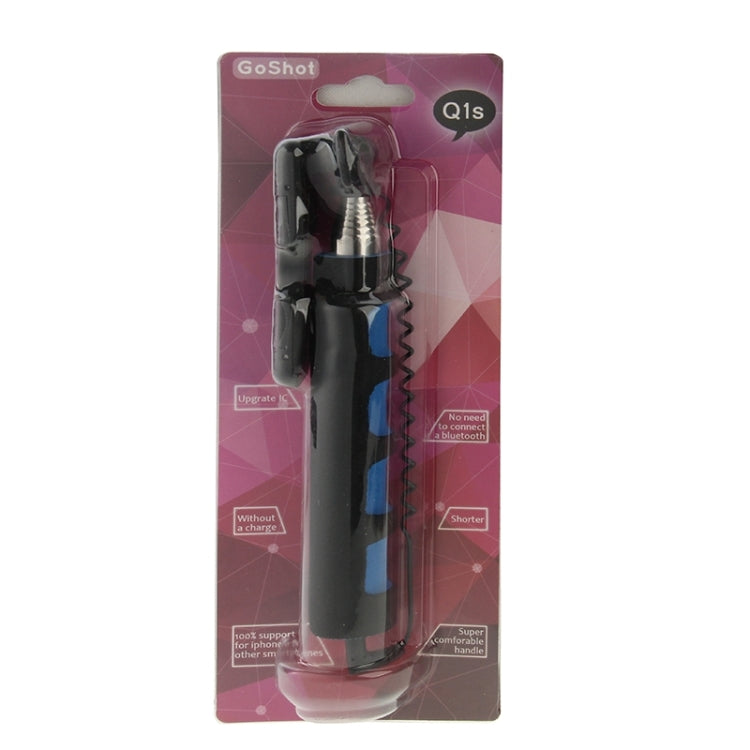 Go Shot Portable Selfie Stick Monopod Extendable Handheld Holder for iPhone 6 & 6S and Other Smartphones, Length:12-37cm