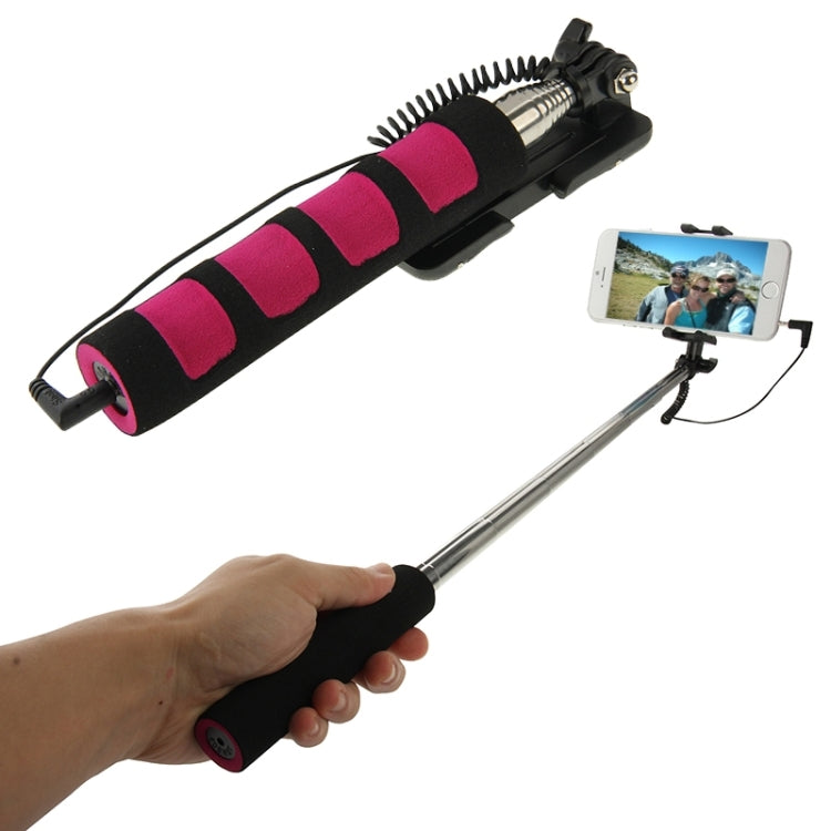 Go Shot Portable Selfie Stick Monopod Extendable Handheld Holder for iPhone 6 & 6S and Other Smartphones, Length:12-37cm