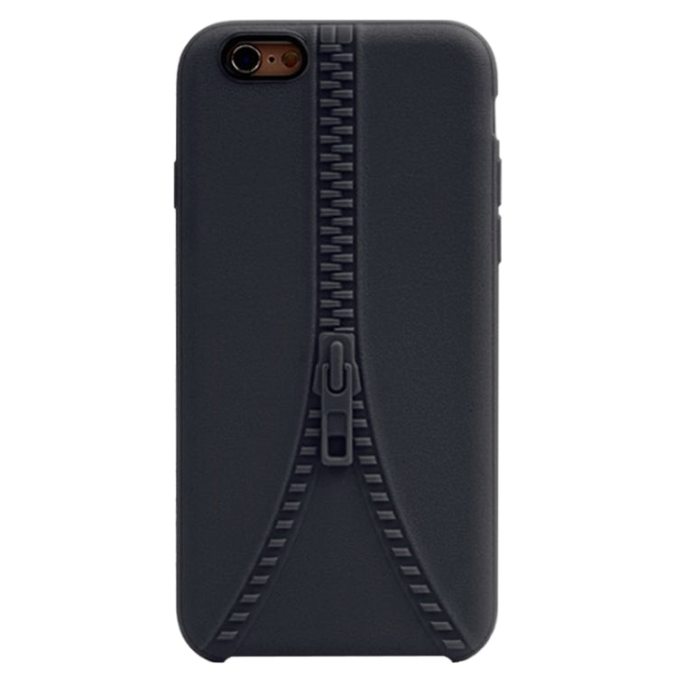 Zipper Texture Solid Color TPU Protective Case for iPhone 6