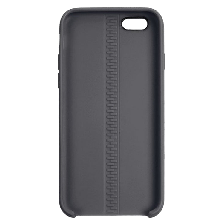 Zipper Texture Solid Color TPU Protective Case for iPhone 6