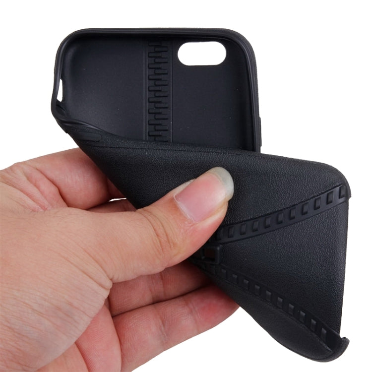 Zipper Texture Solid Color TPU Protective Case for iPhone 6