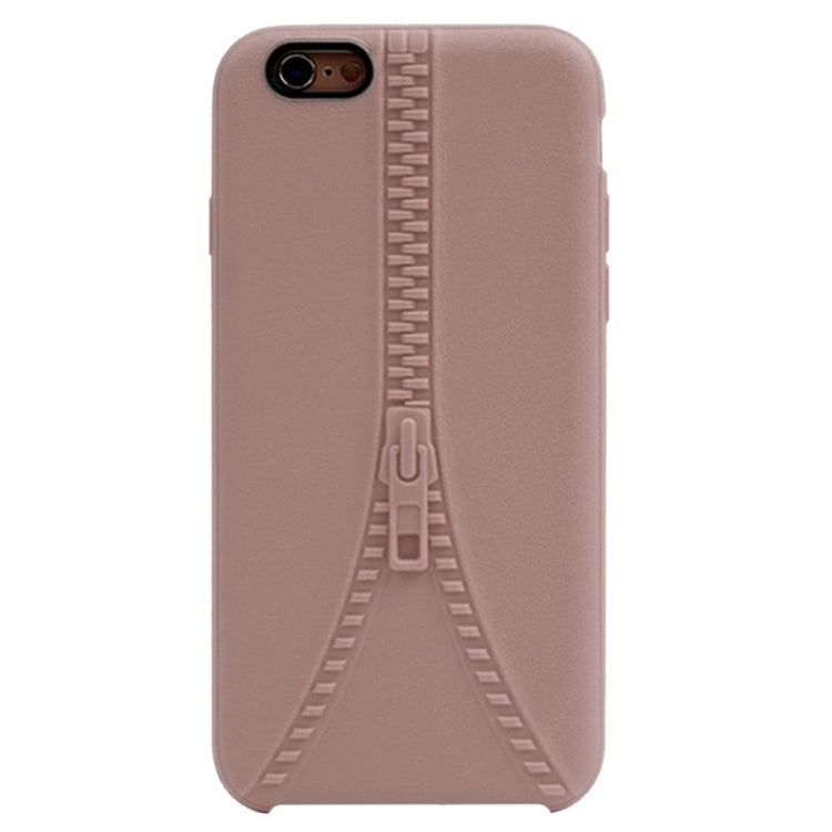 Zipper Texture Solid Color TPU Protective Case for iPhone 6