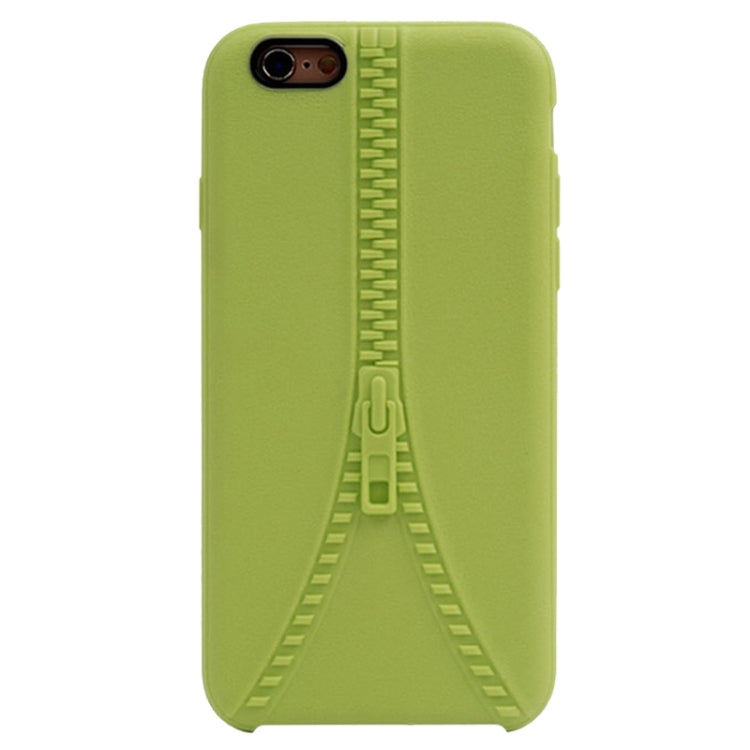 Zipper Texture Solid Color TPU Protective Case for iPhone 6