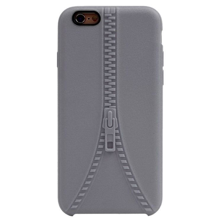 Zipper Texture Solid Color TPU Protective Case for iPhone 6