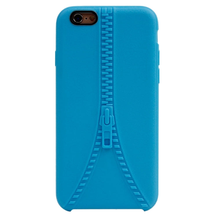 Zipper Texture Solid Color TPU Protective Case for iPhone 6