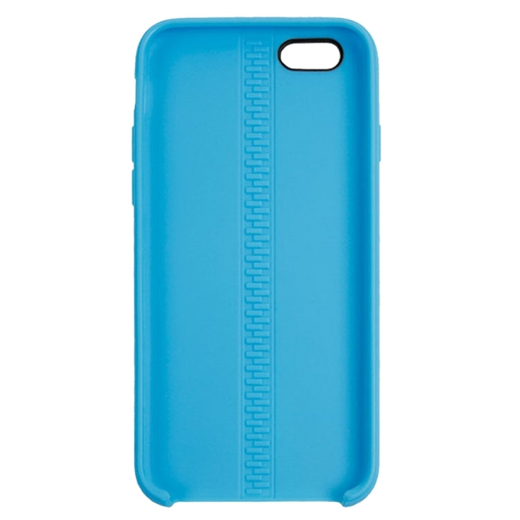 Zipper Texture Solid Color TPU Protective Case for iPhone 6