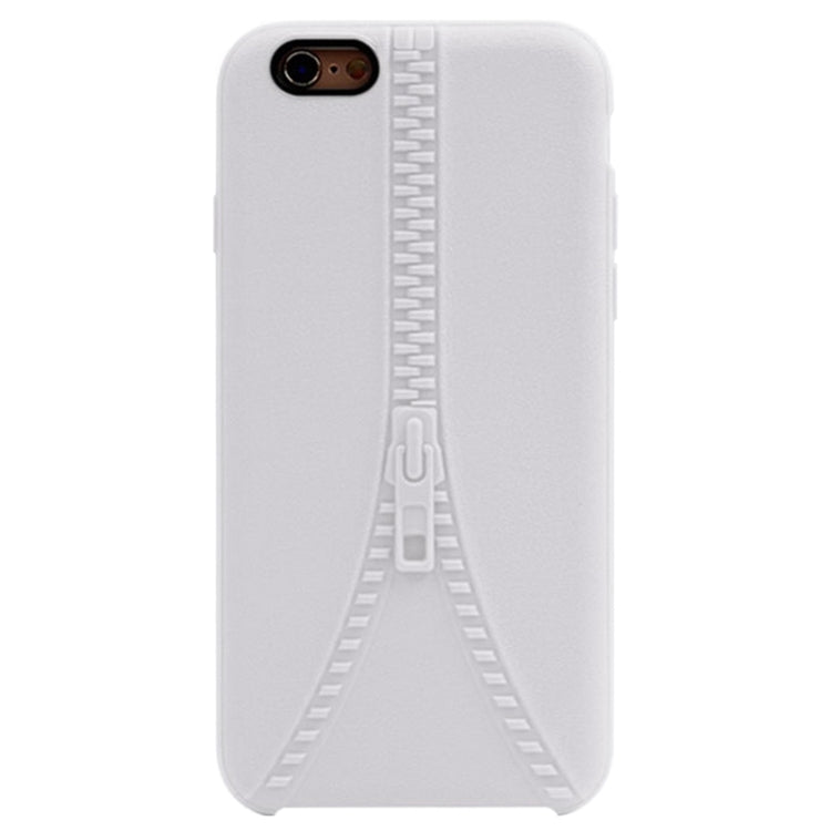 Zipper Texture Solid Color TPU Protective Case for iPhone 6