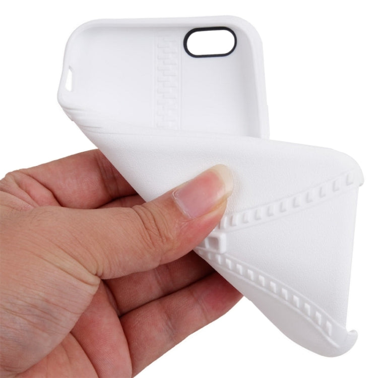 Zipper Texture Solid Color TPU Protective Case for iPhone 6