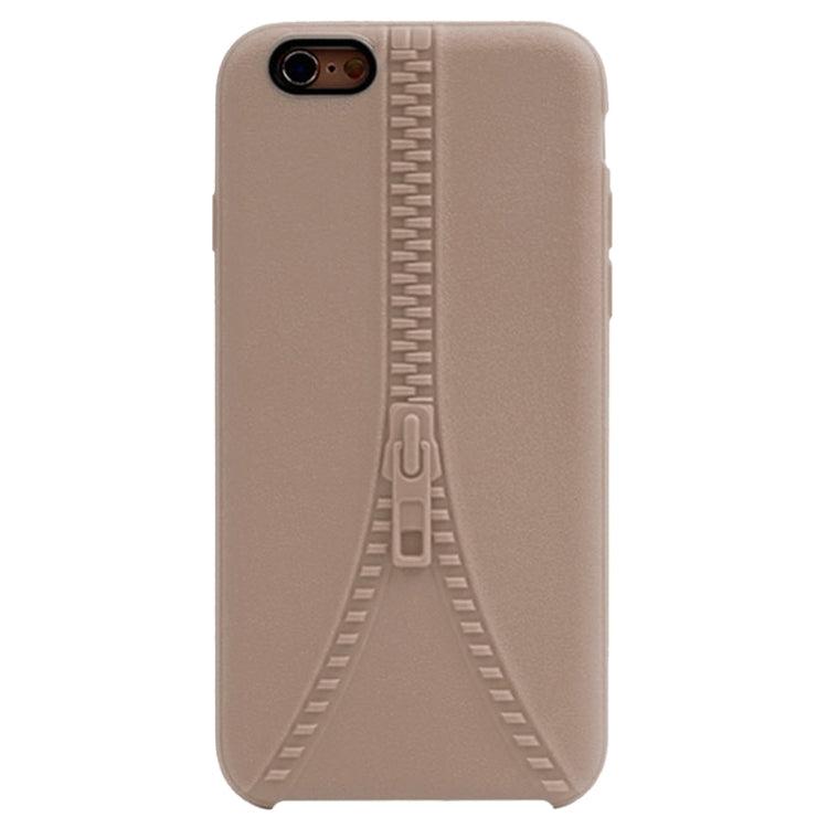 Zipper Texture Solid Color TPU Protective Case for iPhone 6