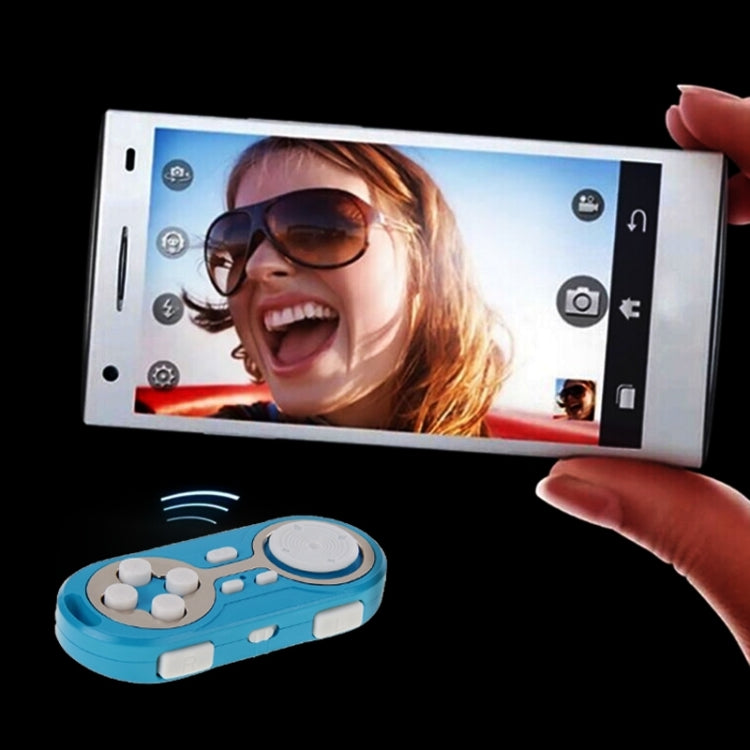 Portable Bluetooth Wireless Mini Gamepad / Remote Shutter for Android / IOS Devices(Blue)