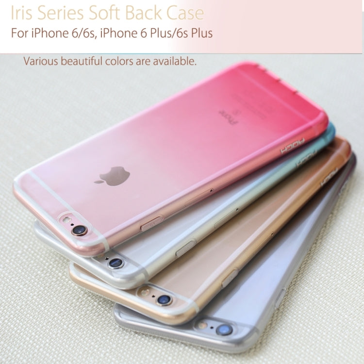 Rock Iris Series Stylish Gradually Changing Color Soft TPU Protective Back Case for iPhone 6 & 6s